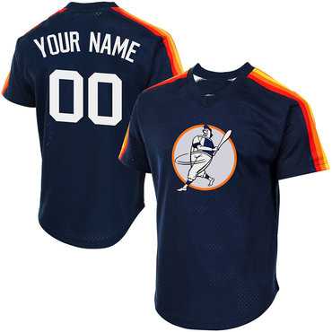 Astros Navy Customized Throwback New Design Jersey,We sell and wholesale Astros Navy Customized Throwback New Design Jersey on line form chian!